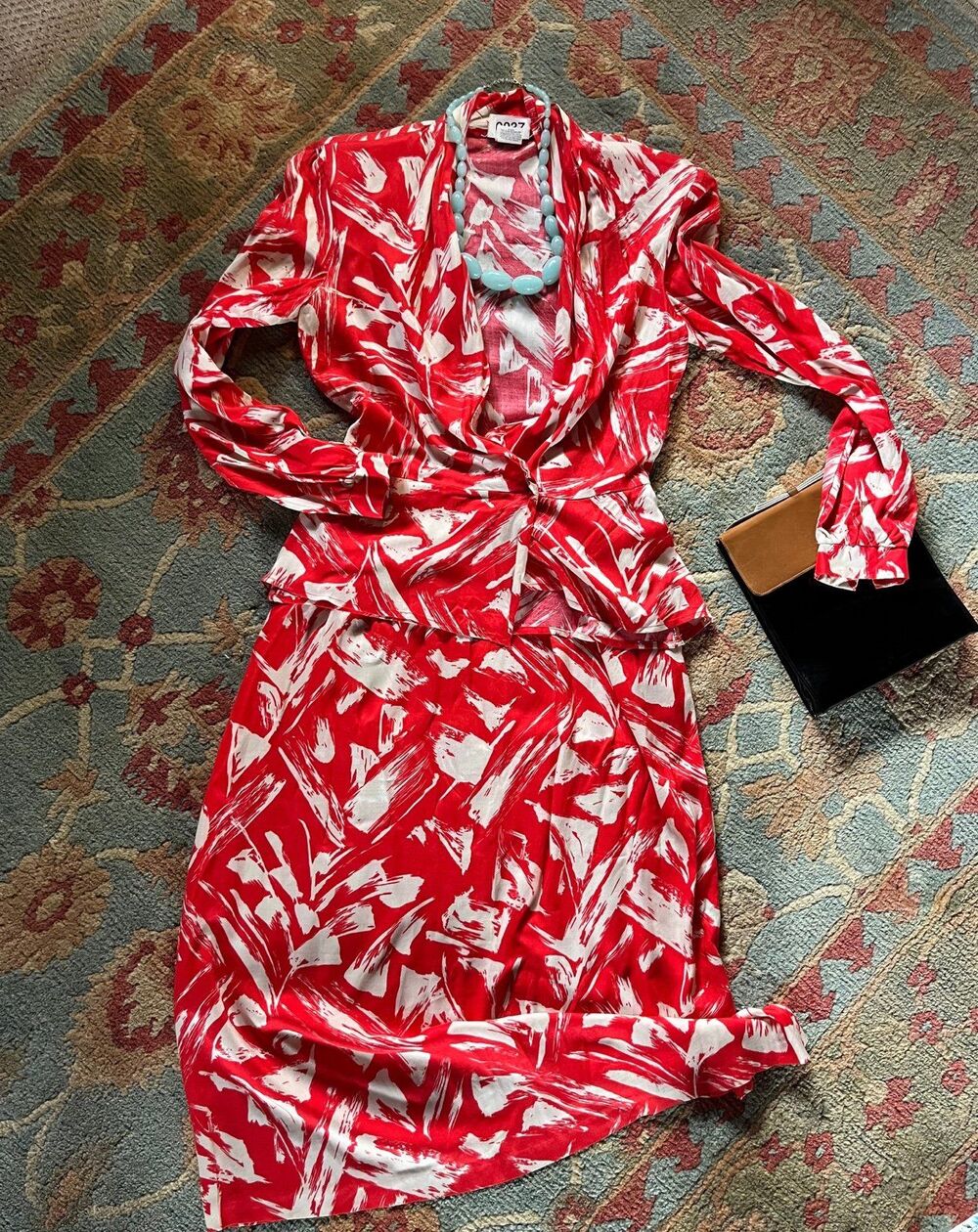 1970’s Vintage Retro Core Timeless Y2K Two-Piece Power Suit Dress  Sm/XS